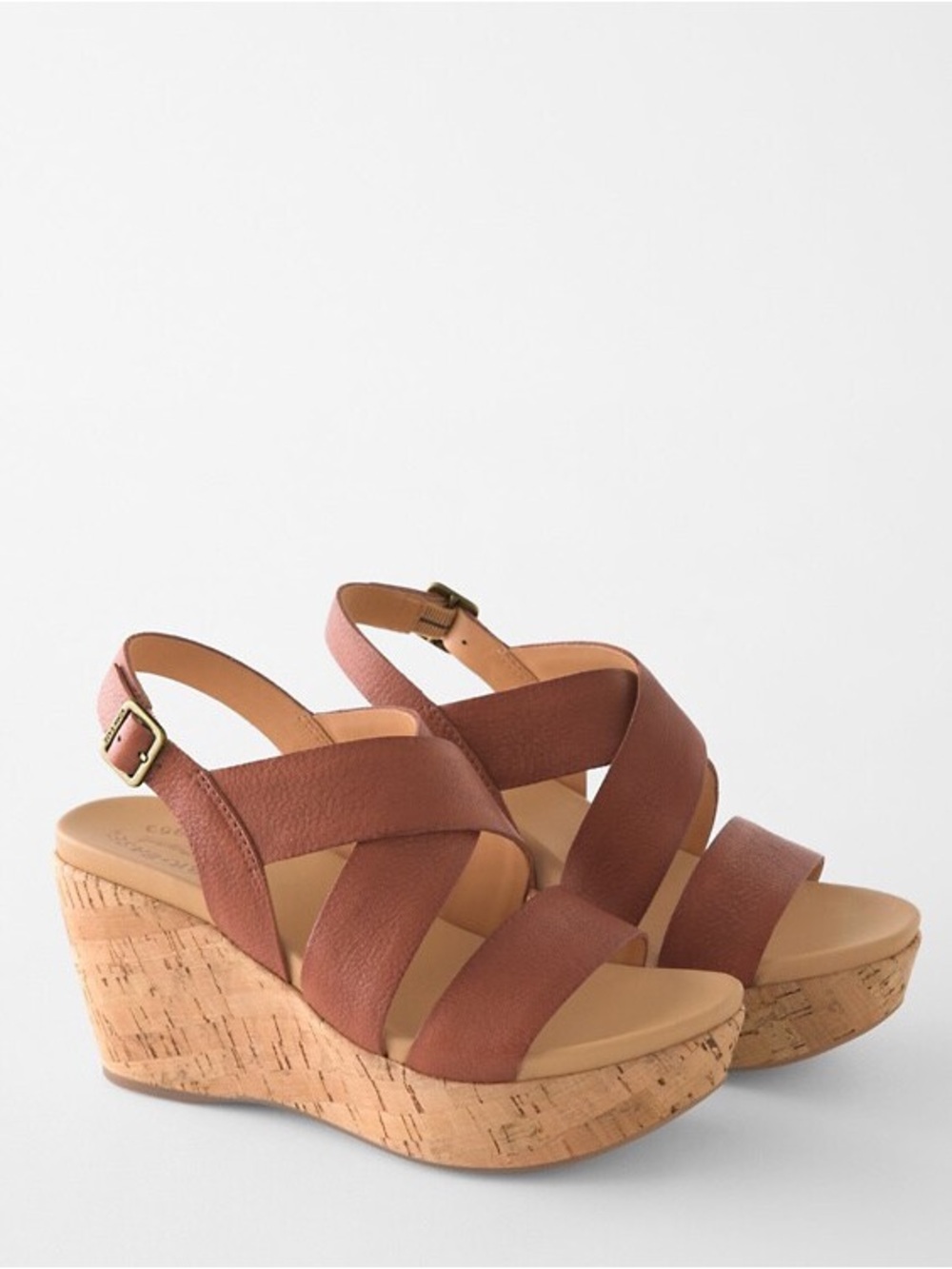 Kork-Ease Ashcroft Leather Wedges Sandals
